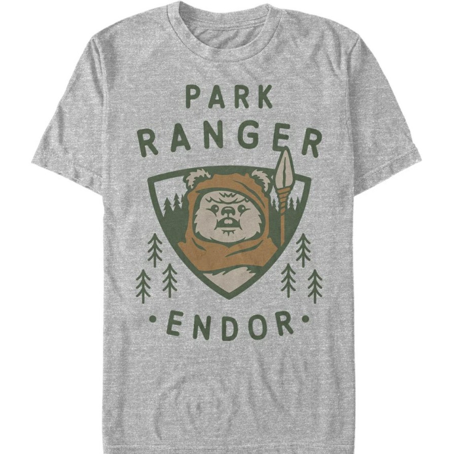 Men'S Clothing * | Best Reviews Of Mad Engine Mens Star Wars Park Ranger T-Shirt Ath Htr