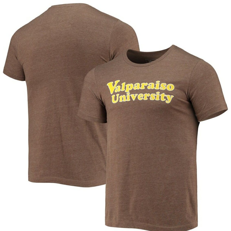 Men'S Clothing * | Brand New Men'S Homefield Heathered Valparaiso Beacons Vintage Logo T-Shirt Brown