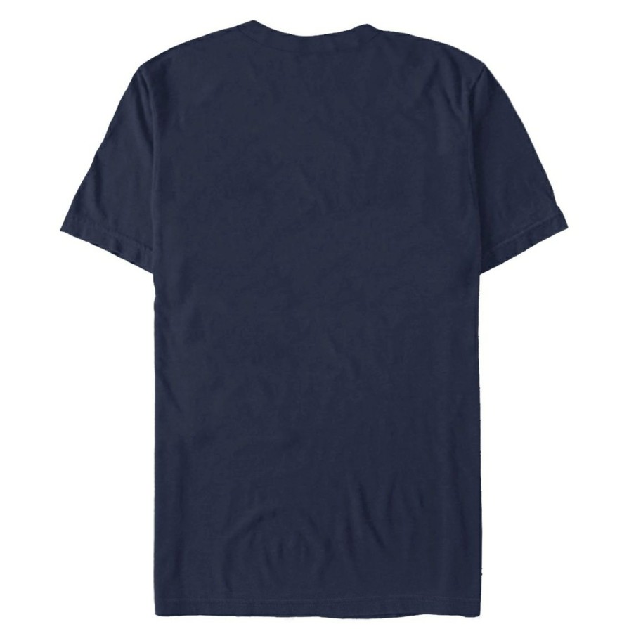 Men'S Clothing * | Outlet Mad Engine Mens Espn Black Logo T-Shirt Navy