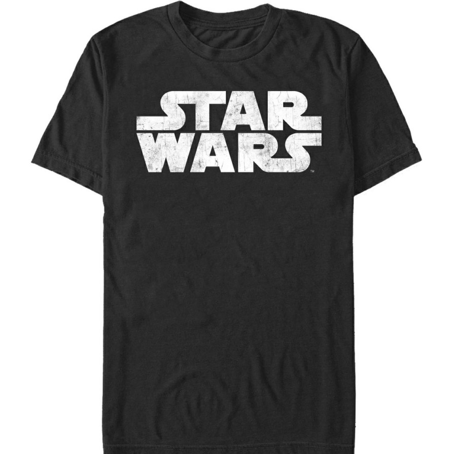 Men'S Clothing * | Best Pirce Mad Engine Mens Star Wars Simplest Logo T-Shirt Black