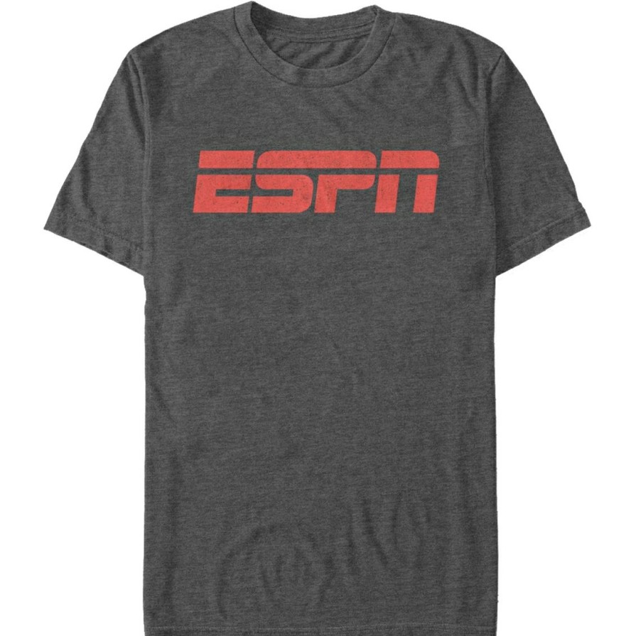 Men'S Clothing * | Best Sale Mad Engine Mens Espn The Logo T-Shirt Char Htr