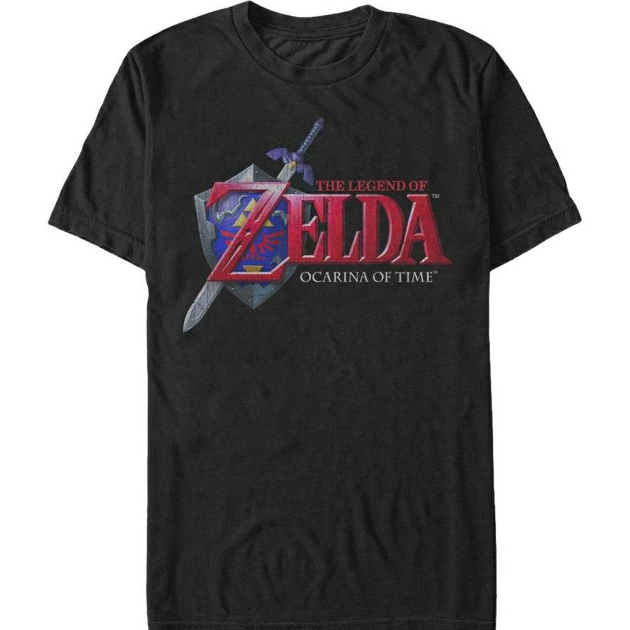 Men'S Clothing * | New Mad Engine Mens Nintendo Hey Ocarina T-Shirt Black