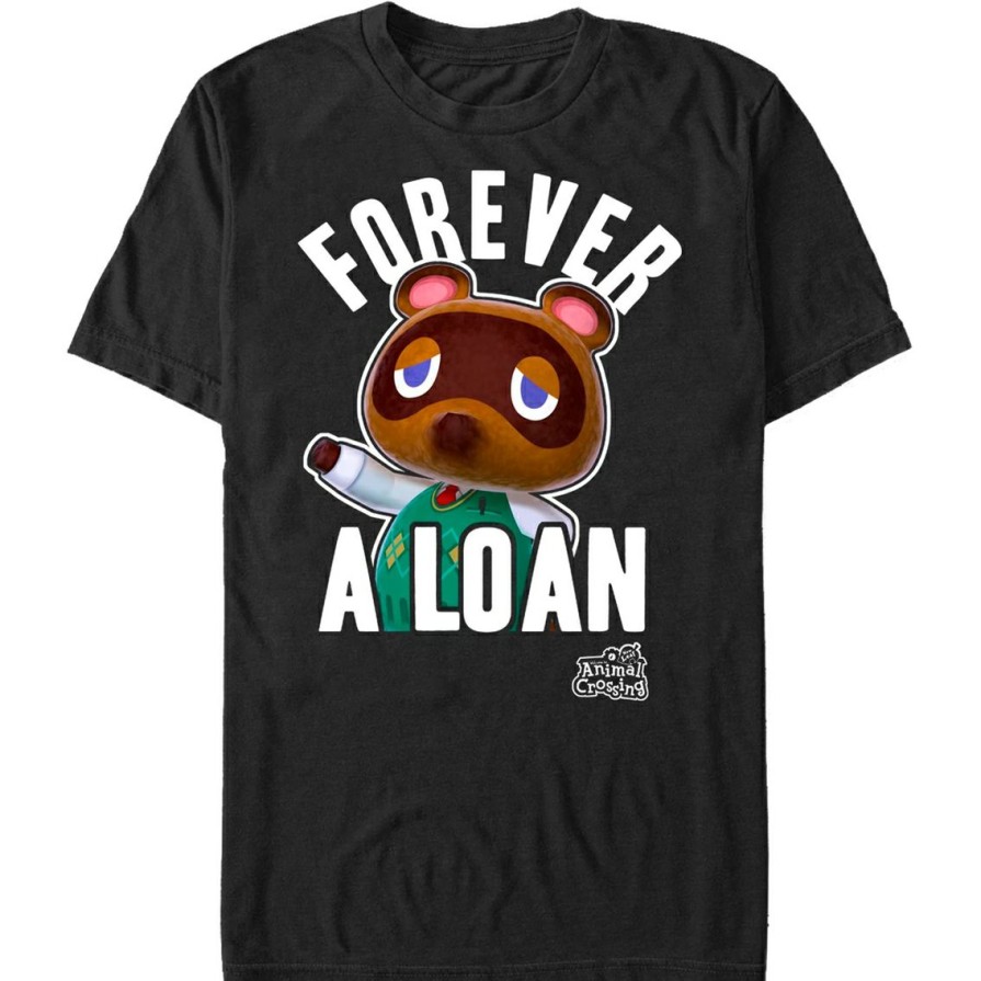 Men'S Clothing * | Best Deal Mad Engine Mens Nintendo Forever A Loan T-Shirt Black