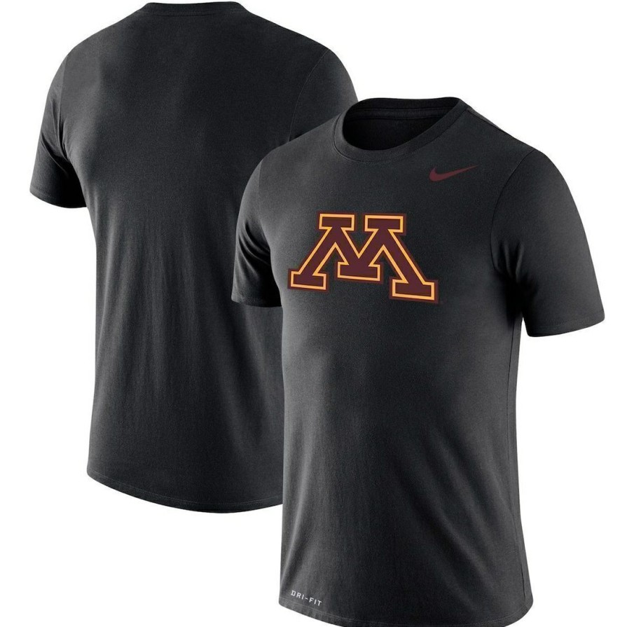 Men'S Clothing * | Flash Sale Men'S Nike Minnesota Golden Gophers School Logo Legend Performance T-Shirt Black