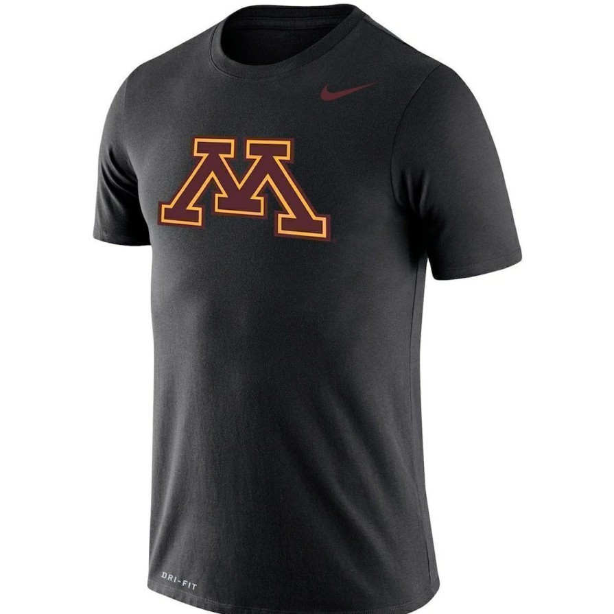 Men'S Clothing * | Flash Sale Men'S Nike Minnesota Golden Gophers School Logo Legend Performance T-Shirt Black