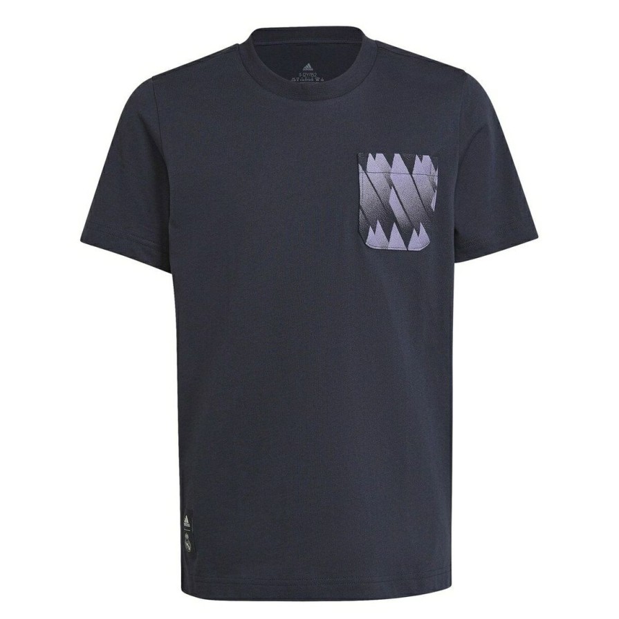 Men'S Clothing * | Best Sale Youth Adidas Real Madrid Club T-Shirt Navy