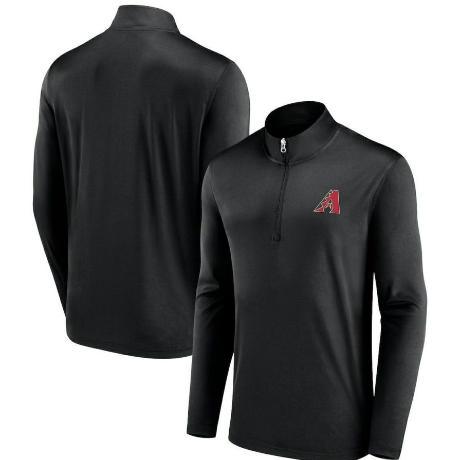 Men'S Clothing * | Cheap Men'S Fanatics Branded Arizona Diamondbacks Underdog Mindset Quarter-Zip Jacket Black