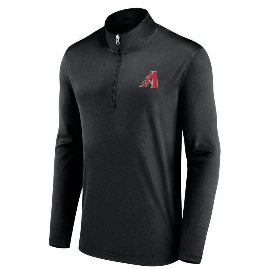 Men'S Clothing * | Cheap Men'S Fanatics Branded Arizona Diamondbacks Underdog Mindset Quarter-Zip Jacket Black