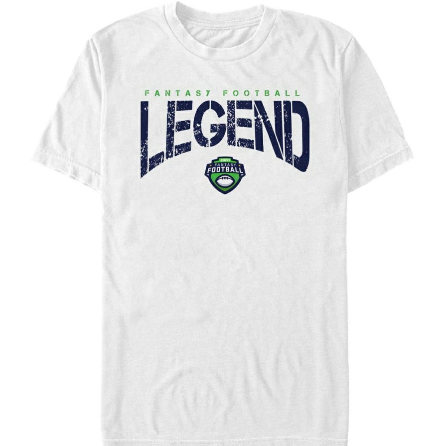 Men'S Clothing * | Cheapest Mad Engine Mens Espn Fantasy Football Legend T-Shirt White