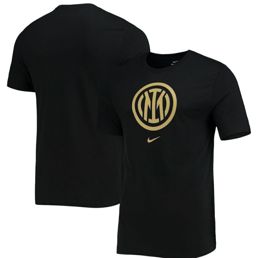 Men'S Clothing * | Flash Sale Men'S Nike Inter Milan Evergreen Crest T-Shirt Black