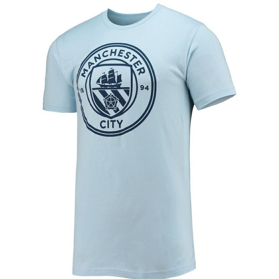 Men'S Clothing * | Best Deal Fifth Sun Men'S Zack Steffen Light Manchester City Name & Number T-Shirt Blue