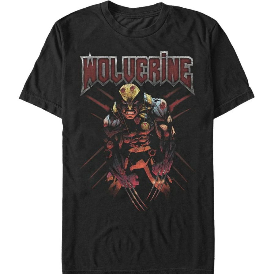 Men'S Clothing * | Wholesale Mad Engine Mens Marvel Sick Wolverine T-Shirt Black