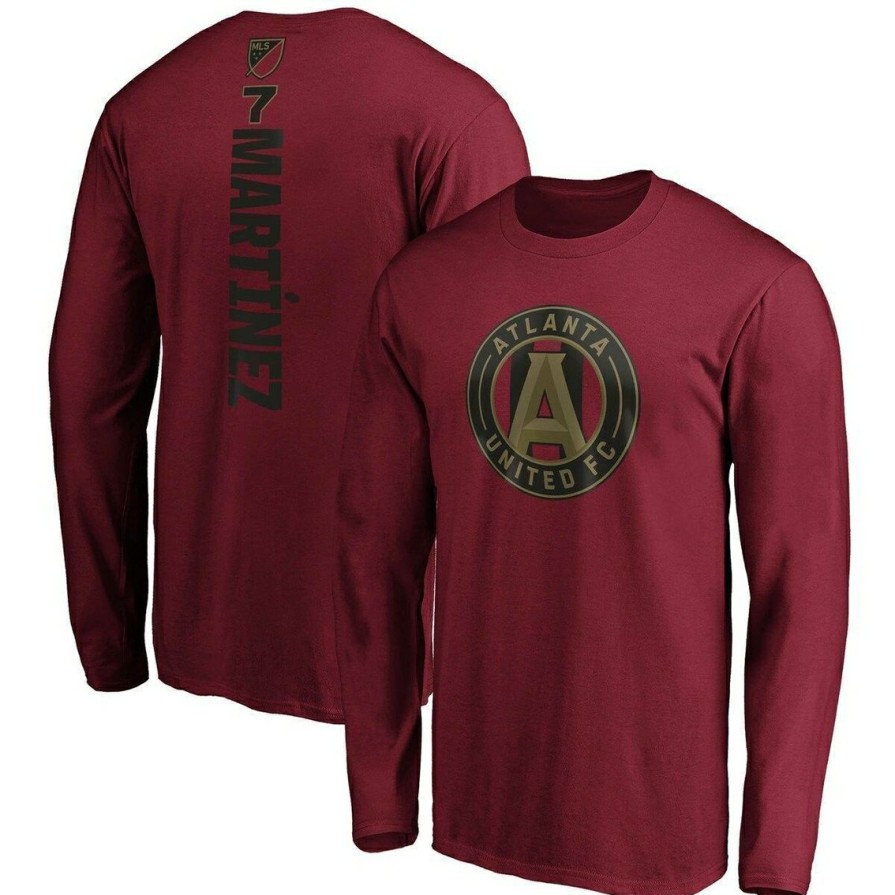 Men'S Clothing * | Wholesale Men'S Fanatics Branded Josef Martinez Atlanta United Fc Playmaker Name & Number Long Sleeve T-Shirt Red