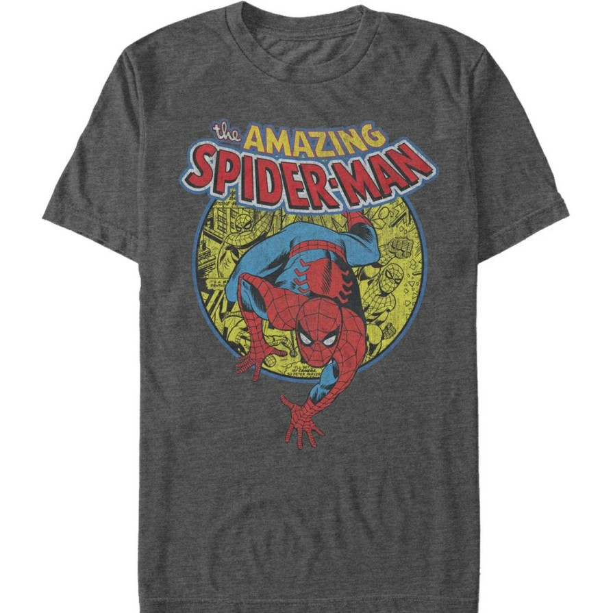 Men'S Clothing * | New Mad Engine Mens Marvel Urban Hero T-Shirt Char Htr