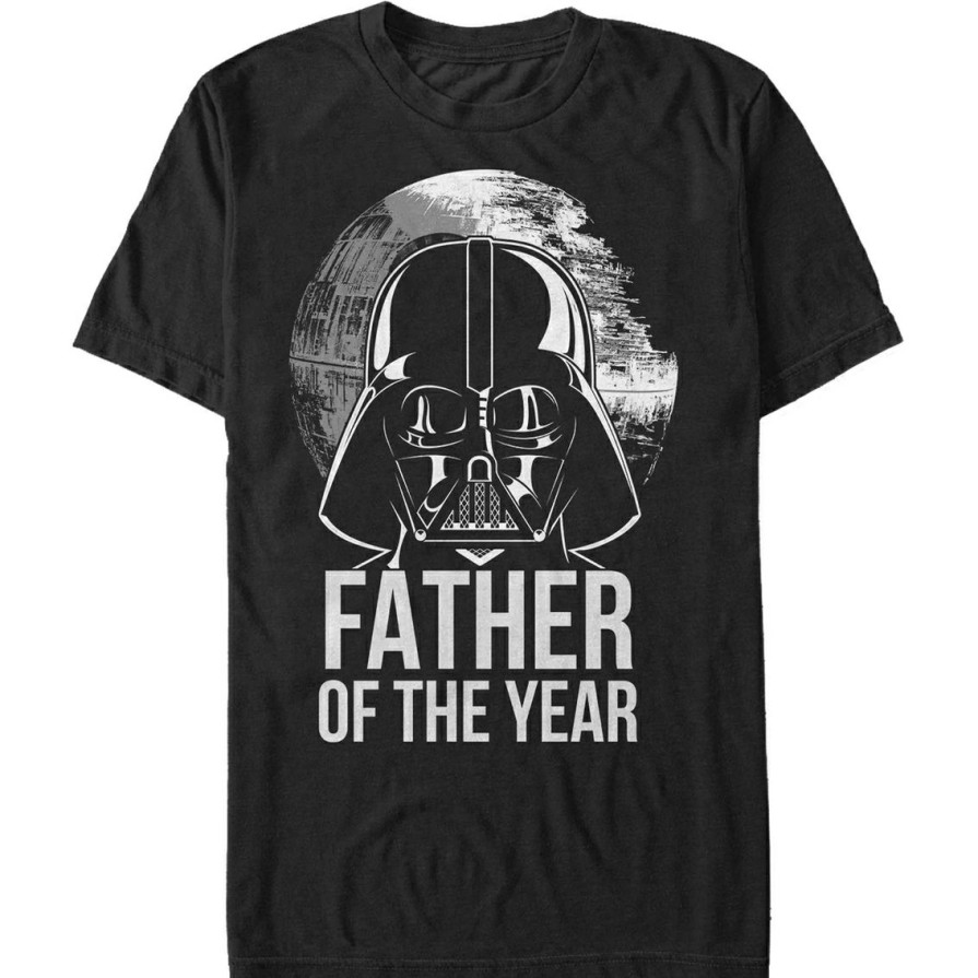 Men'S Clothing * | New Mad Engine Mens Star Wars Father Of The Year T-Shirt Black