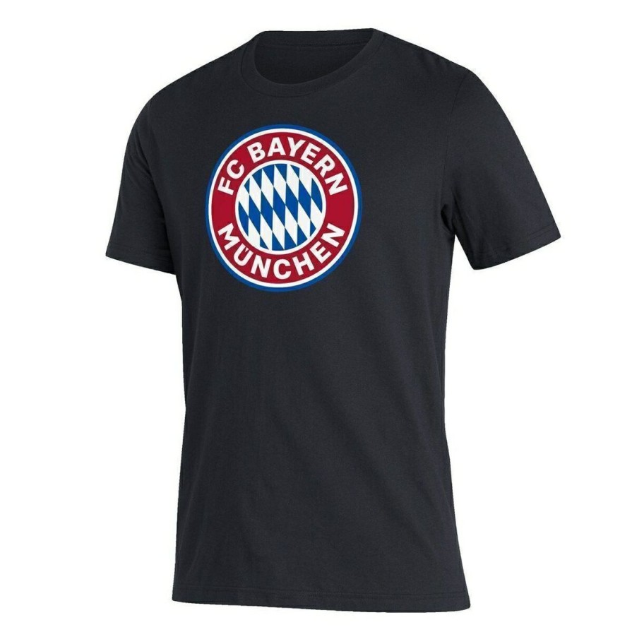 Men'S Clothing * | Cheapest Men'S Adidas Bayern Munich Three-Stripe T-Shirt Black