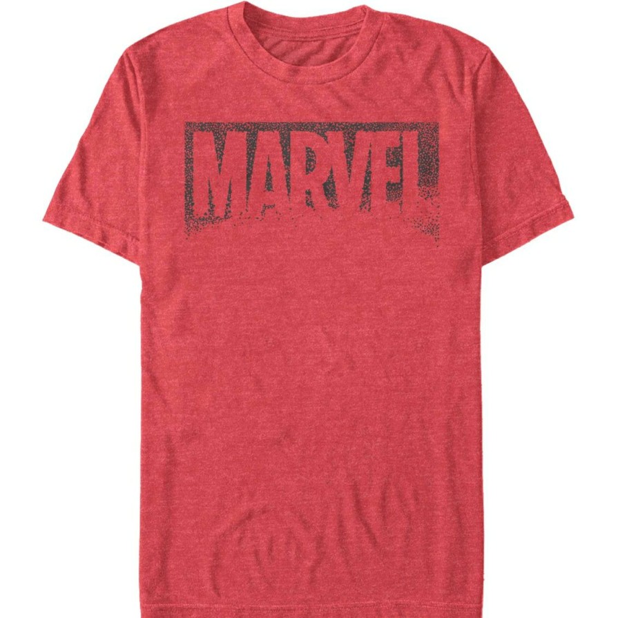 Men'S Clothing * | Best Sale Mad Engine Mens Marvel Snap Logo T-Shirt Red Htr