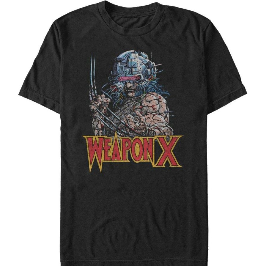 Men'S Clothing * | Best Pirce Mad Engine Mens Marvel Weapon X T-Shirt Black