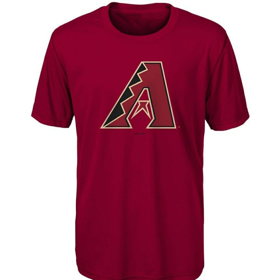 Men'S Clothing * | Discount Outerstuff Youth Arizona Diamondbacks Primary Logo Team T-Shirt Red