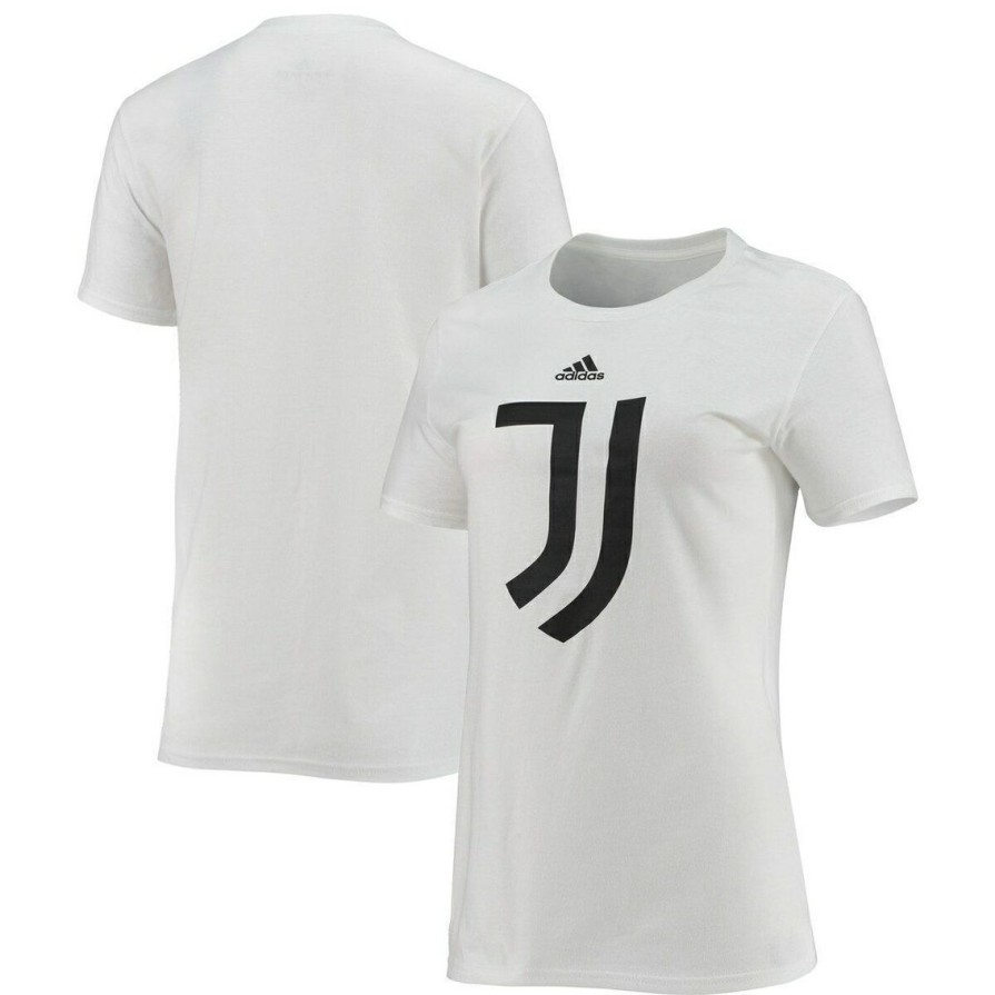 Men'S Clothing * | Cheapest Women'S Adidas Juventus Logo Amplifier T-Shirt White