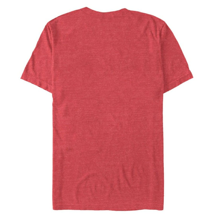 Men'S Clothing * | Deals Mad Engine Mens Espn Face Name Stack T-Shirt Red Htr