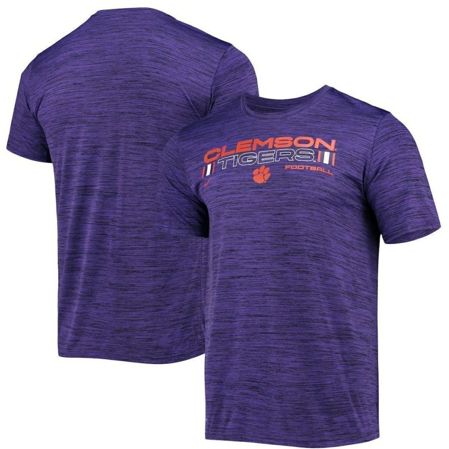 Men'S Clothing * | Wholesale Men'S Nike Clemson Tigers Velocity Legend Performance T-Shirt Purple