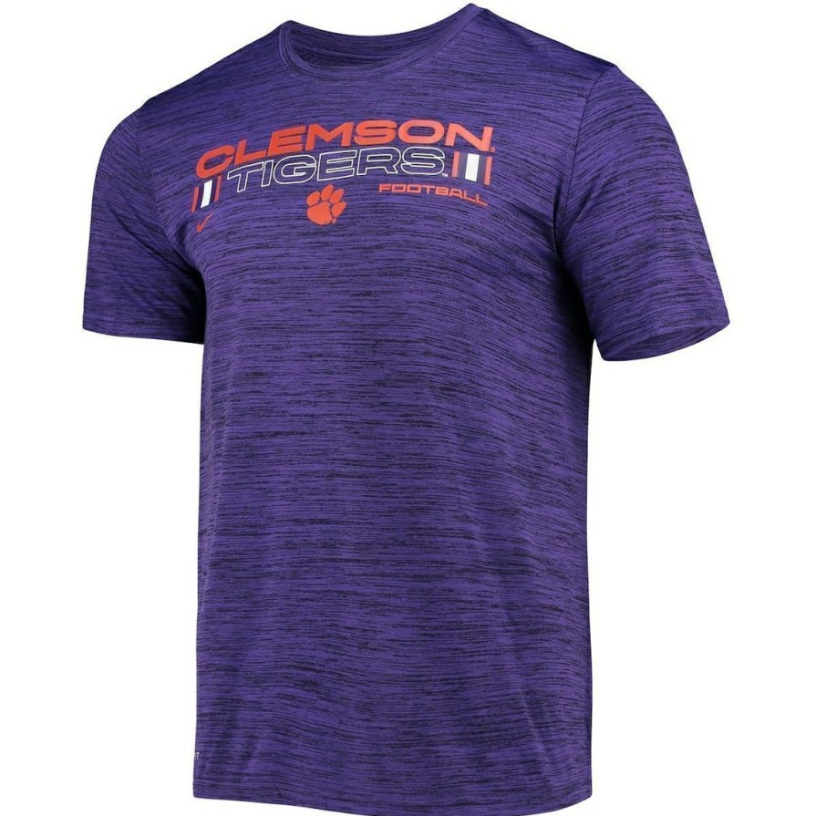 Men'S Clothing * | Wholesale Men'S Nike Clemson Tigers Velocity Legend Performance T-Shirt Purple