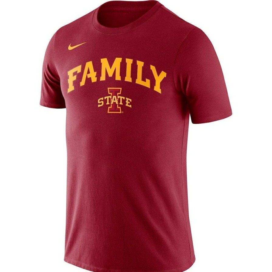 Men'S Clothing * | Best Deal Men'S Nike Iowa State Cyclones Family T-Shirt Cardinal