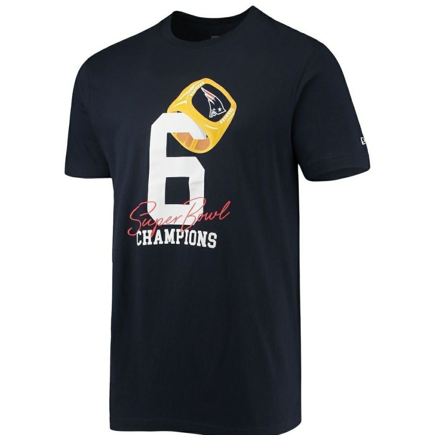 Men'S Clothing * | Best Pirce Men'S New Era New England Patriots Local Count The Rings T-Shirt Navy