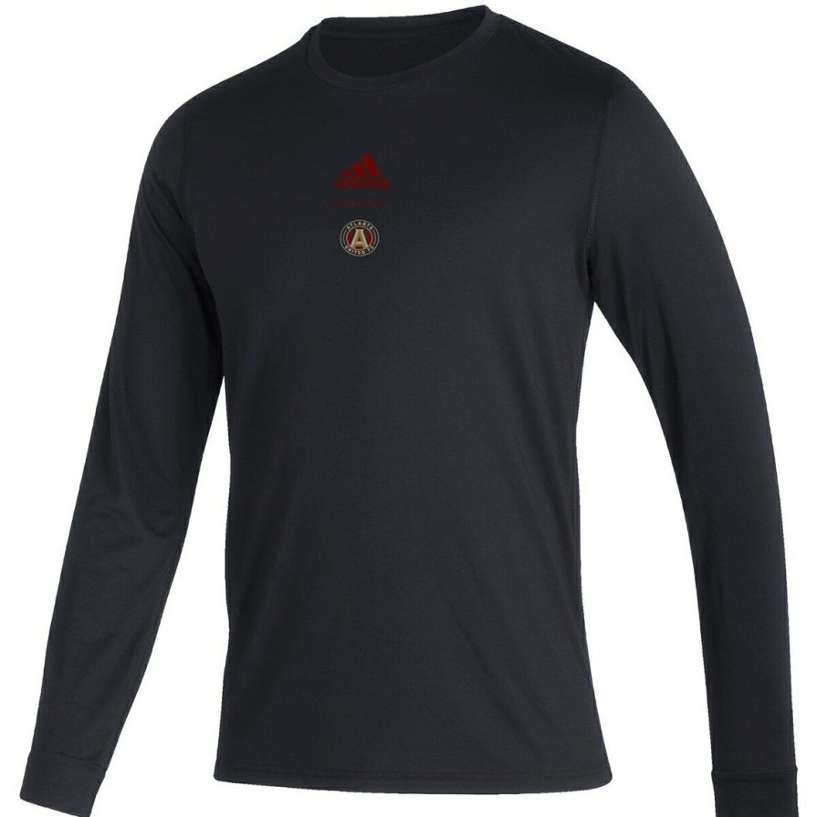 Men'S Clothing * | Coupon Men'S Adidas Atlanta United Fc Club Long Sleeve T-Shirt Black