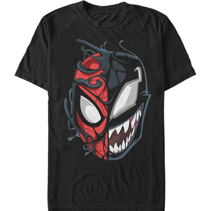 Men'S Clothing * | Best Deal Mad Engine Mens Marvel Peter Venom T-Shirt Black