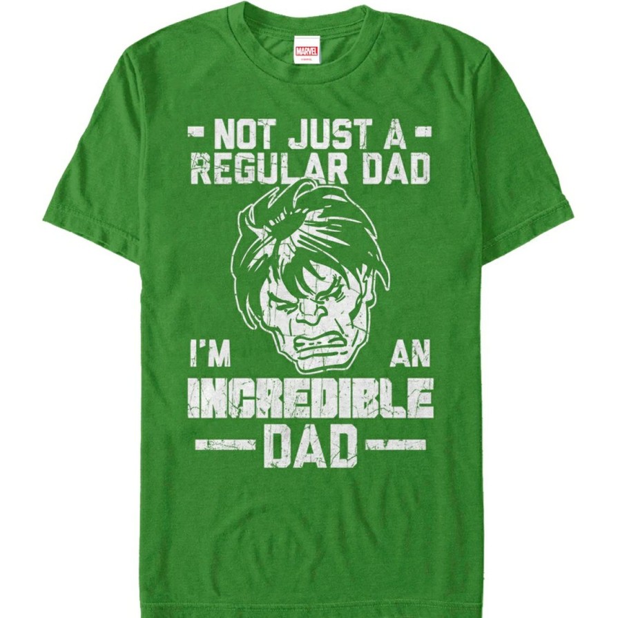 Men'S Clothing * | Best Reviews Of Mad Engine Mens Marvel Incredible Dad Man T-Shirt Kelly