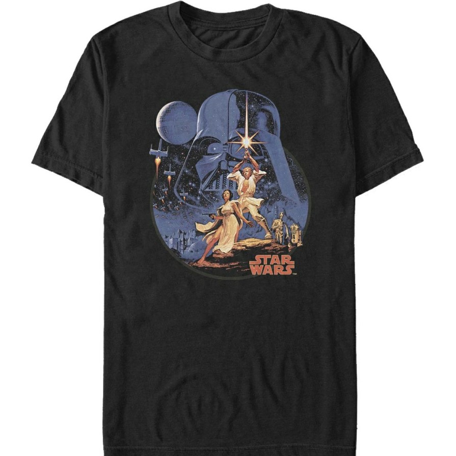 Men'S Clothing * | Best Pirce Mad Engine Mens Star Wars Stellar Vintage T-Shirt Black