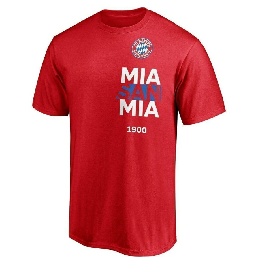 Men'S Clothing * | Buy Men'S Fanatics Branded Bayern Munich Mia San Mia T-Shirt Red