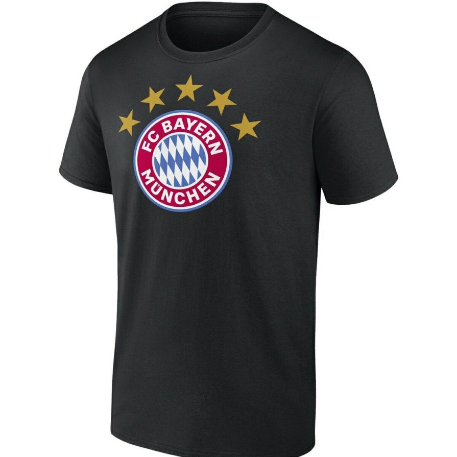 Men'S Clothing * | Brand New Men'S Fanatics Branded Bayern Munich 5-Star Crest T-Shirt Black