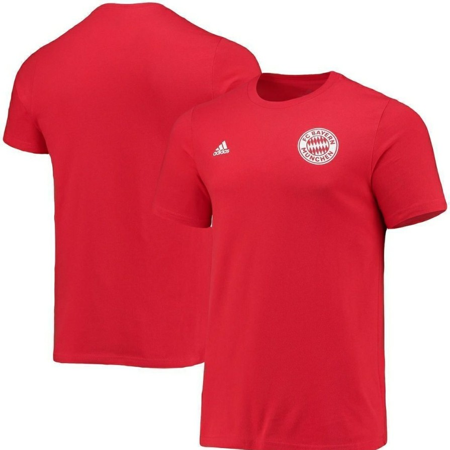 Men'S Clothing * | Cheap Men'S Adidas Bayern Munich Crest T-Shirt Red