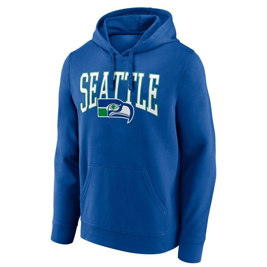 Men'S Clothing * | New Men'S Fanatics Branded Seattle Seahawks Gridiron Classics Campus Standard Pullover Hoodie Royal