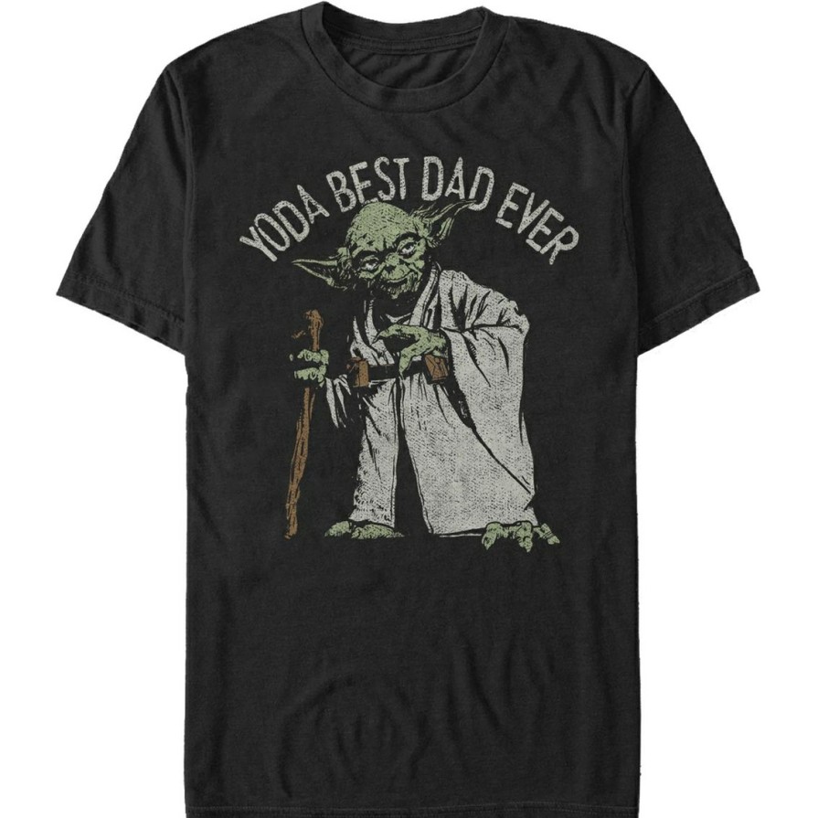 Men'S Clothing * | Top 10 Mad Engine Mens Star Wars Green Dad T-Shirt Black