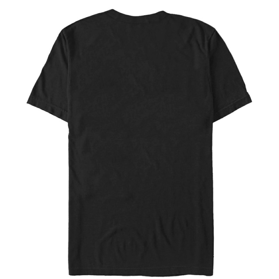 Men'S Clothing * | Outlet Mad Engine Mens Espn Horizontal Solid White T-Shirt Black