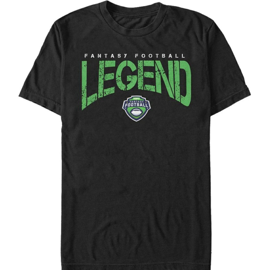 Men'S Clothing * | Hot Sale Mad Engine Mens Espn Fantasy Football Legend T-Shirt Black