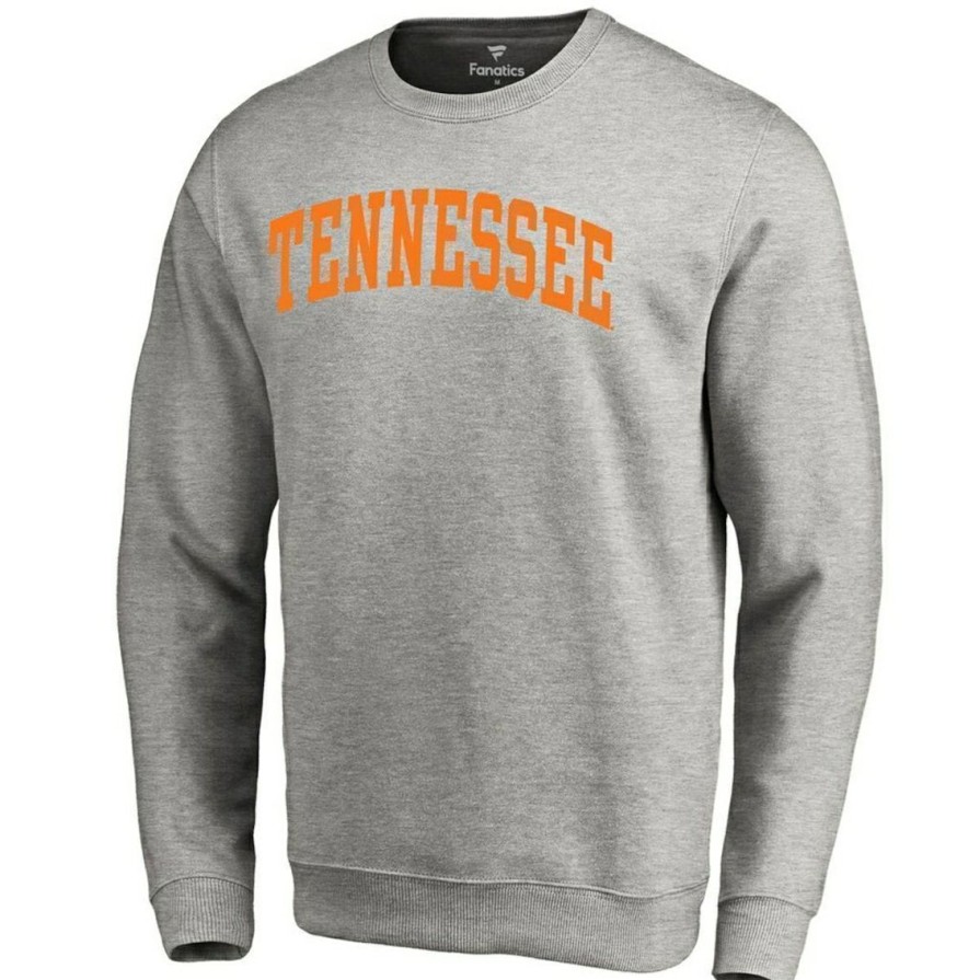 Men'S Clothing * | Best Sale Men'S Fanatics Branded Tennessee Volunteers Basic Arch Sweatshirt Gray