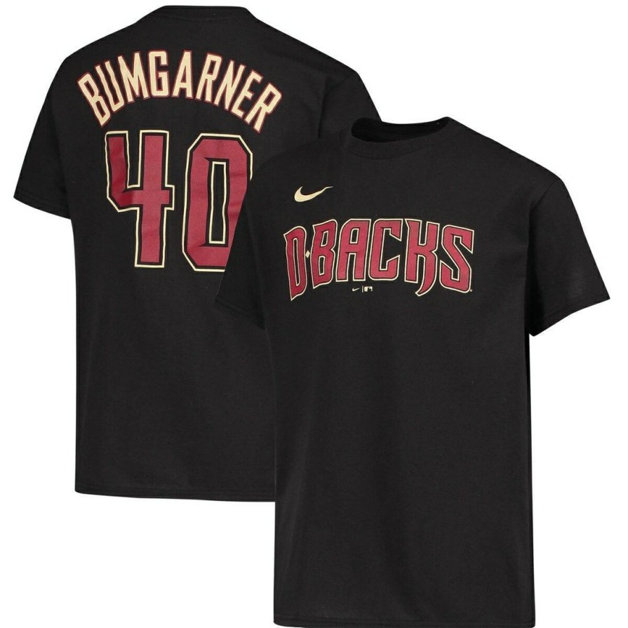 Men'S Clothing * | Flash Sale Youth Nike Madison Bumgarner Arizona Diamondbacks Player Name & Number T-Shirt Black