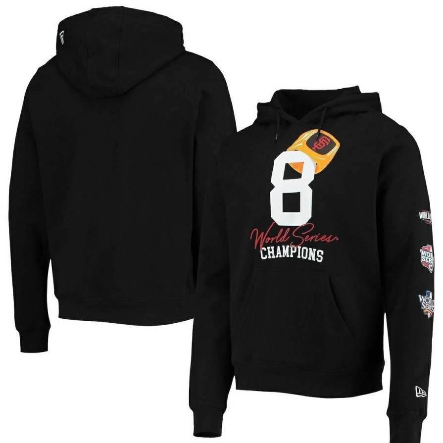 Men'S Clothing * | Discount Men'S New Era San Francisco Giants Count The Rings Pullover Hoodie Black