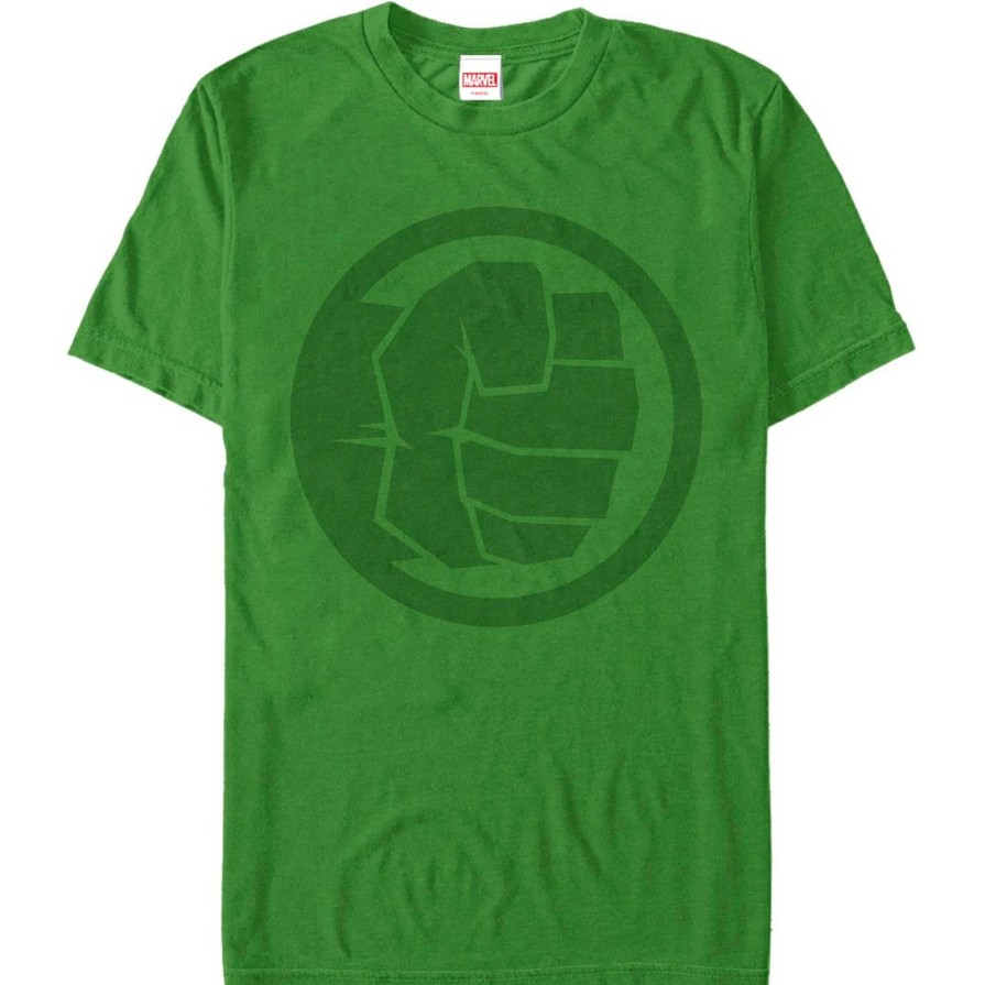 Men'S Clothing * | Cheapest Mad Engine Mens Marvel Tonal Hulk T-Shirt Kelly