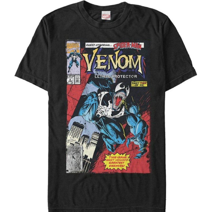 Men'S Clothing * | Cheap Mad Engine Mens Marvel Venomies T-Shirt Black