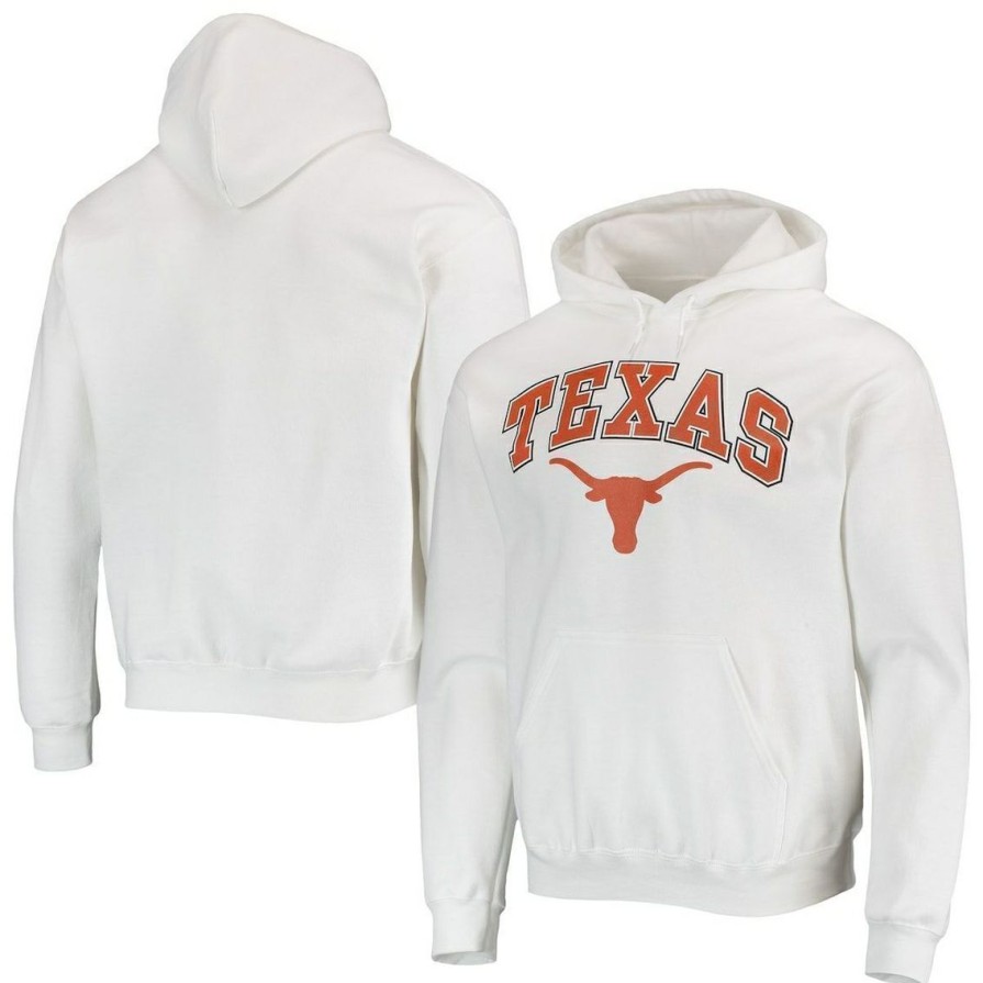 Men'S Clothing * | Wholesale Men'S Fanatics Branded Texas Longhorns Campus Team Pullover Hoodie White