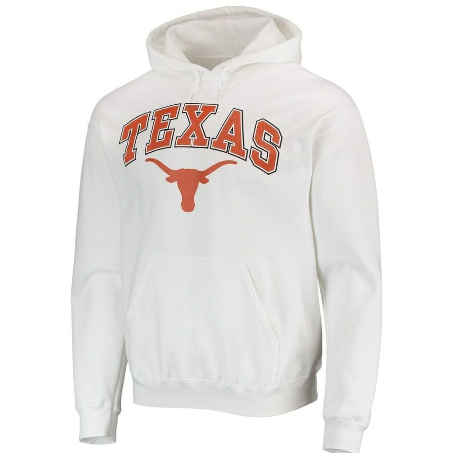 Men'S Clothing * | Wholesale Men'S Fanatics Branded Texas Longhorns Campus Team Pullover Hoodie White