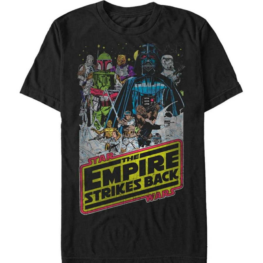 Men'S Clothing * | Best Reviews Of Mad Engine Mens Star Wars Empires Hoth T-Shirt Black