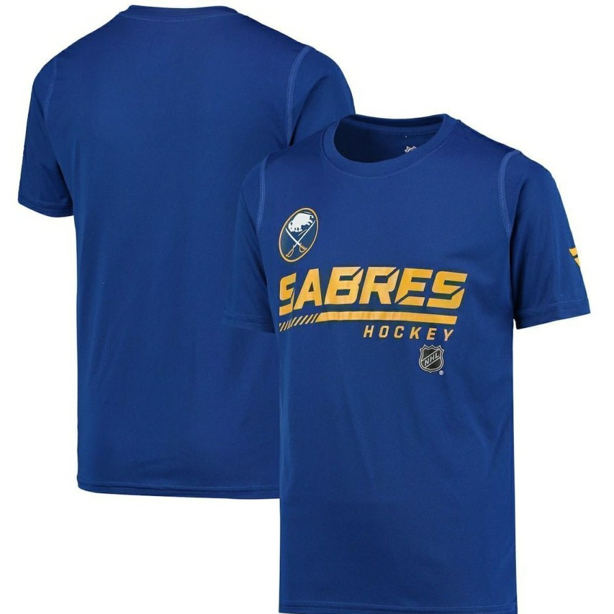 Men'S Clothing * | Top 10 Youth Fanatics Branded Buffalo Sabres Authentic Pro Prime T-Shirt Royal