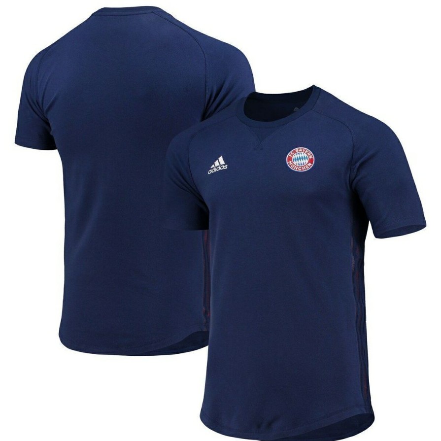 Men'S Clothing * | Cheapest Men'S Adidas Bayern Munich Raglan Travel T-Shirt Blue